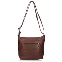 Handbag Toscanio Leather Messenger Bag C10 brown