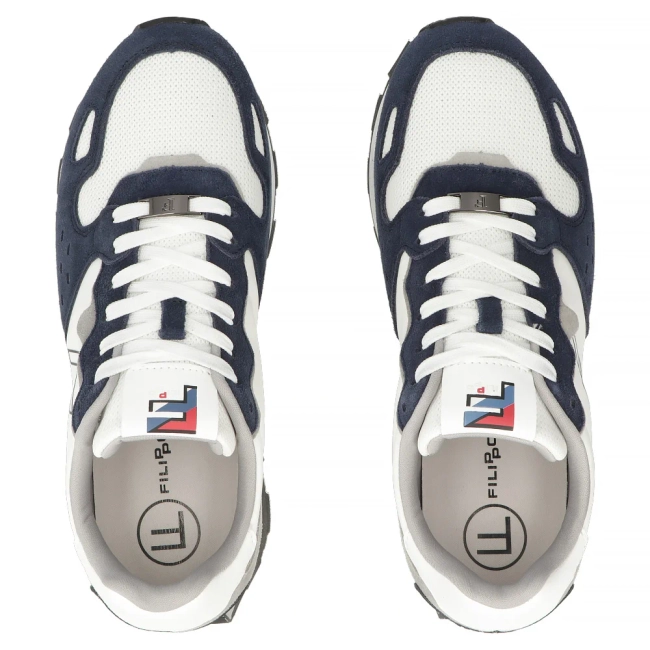 Leather Sneakers Filippo MSP7839/26 WH NV white