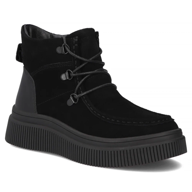 Leather ankle boots Filippo DBT7299/25 BK black