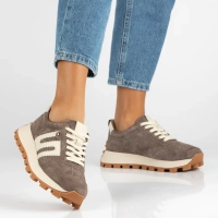 Leather sneakers Filippo DP6743/26 TP Taupe