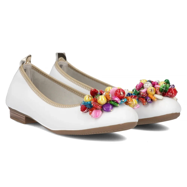 Leather ballerinas Filippo DP6159/24 WH white
