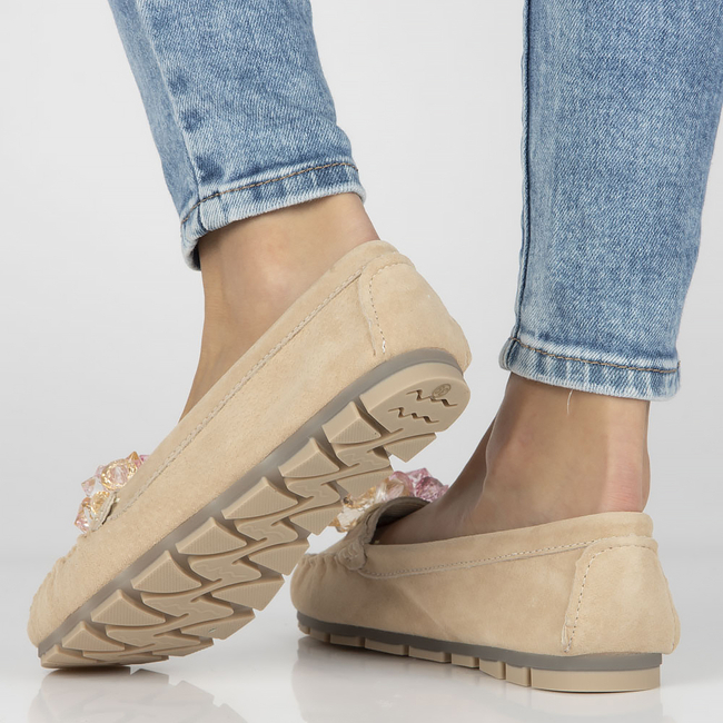 Leather loafers Filippo DP4549/23 BE beige