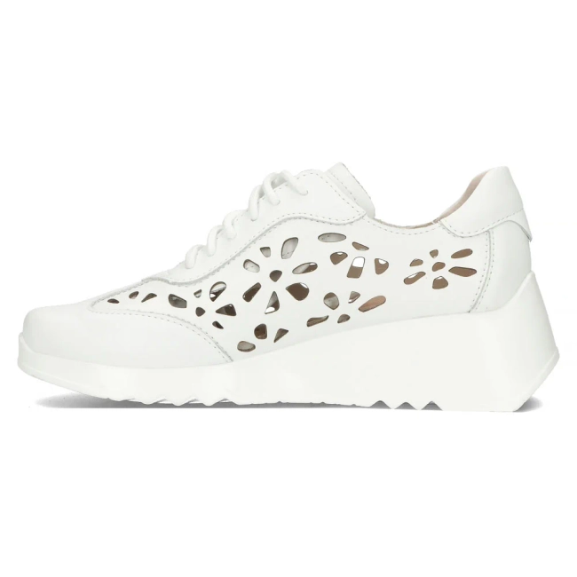 Leather sneakers Filippo DP4690/24 WH white