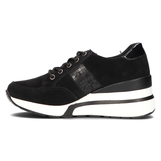 Leather sneakers Filippo DP3176/21 Bk black