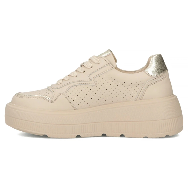 Leather sneakers Filippo DP6843/25 BE beige