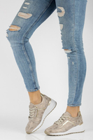 Leather sneakers Filippo DP2003/21 GO gold