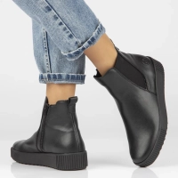 Ankle Boots Rieker leather Y6451-00 Black