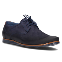 Leather shoes Filippo 1757 navy blue