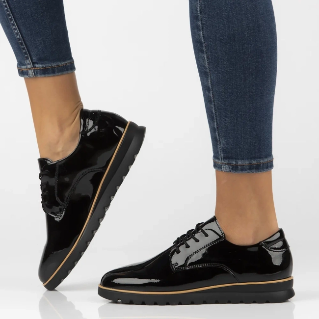 Leather shoes Filippo DP6839/25 BK L black