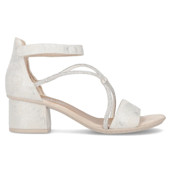 Sandals Rieker 64654-40 silver