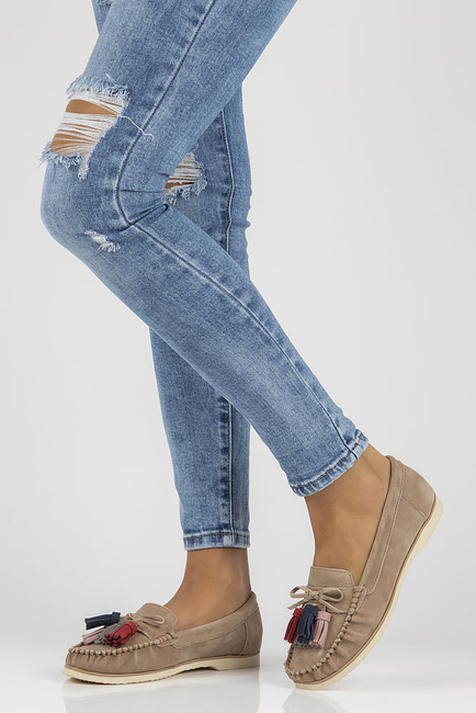 Leather loafers Filippo DP3512/22 BE beige