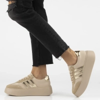 Leather sneakers Filippo DP7289/25 BE GO beige