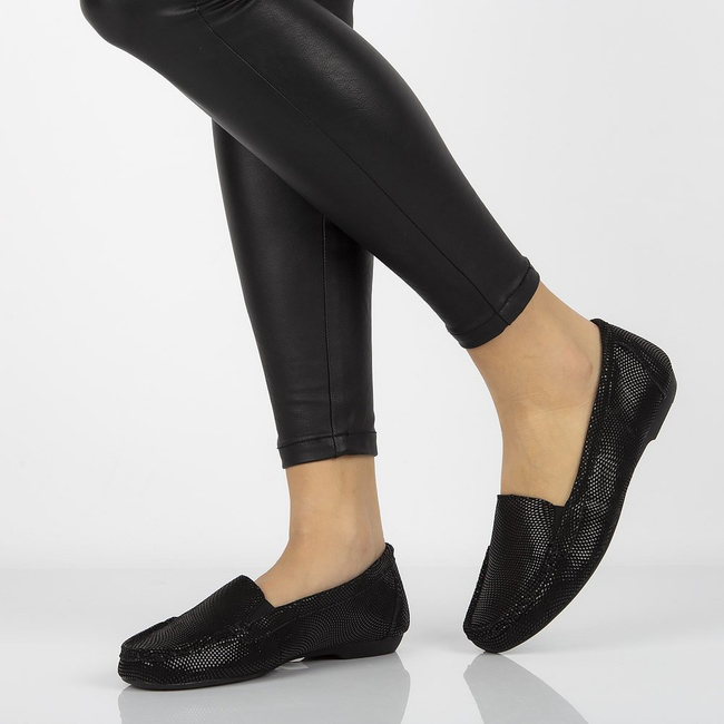 Leather loafers Filippo DP005/20 BK black