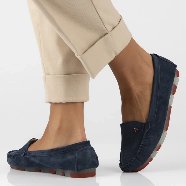 Leather loafers Filippo DP2037/25 NV RD navy