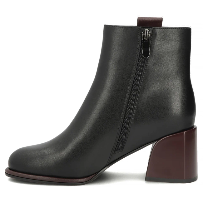 Leather ankle boots Filippo DBT8126/26 BK BG black