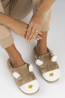 Slippers reindeer beige YL30