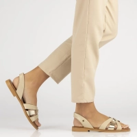 Leather sandals Filippo 40382 beige