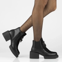 Leather ankle boots Filippo DBT6372/24 BK black