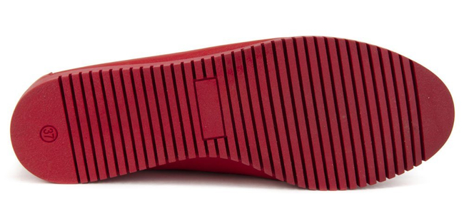 Mokasyny Filippo 10083 Zara czerwony