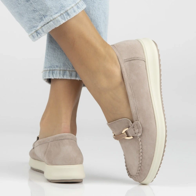 Leather loafers Filippo DP6135/26 TP taupe