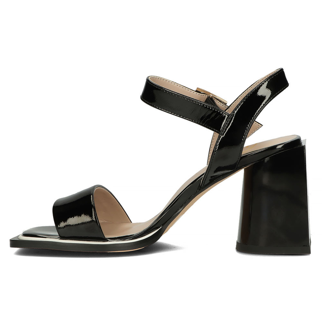 Leather sandals Filippo DS4445/23 BK black