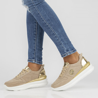 Skórzane Sneakersy Filippo DP3505/22 BE beżowe