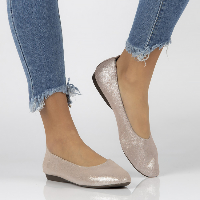 Leather ballerinas Filippo DP1337/20 PI pink