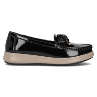 Skórzane mokasyny Filippo DP6457/24 BK czarne