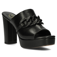 Leather slippers Filippo DK4432/23 BK black