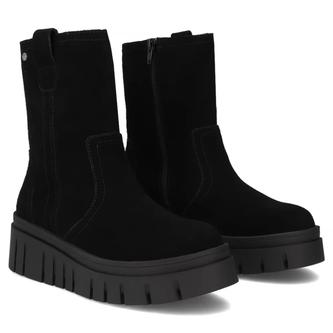 Leather ankle boots Filippo DBT7262/25 BK black