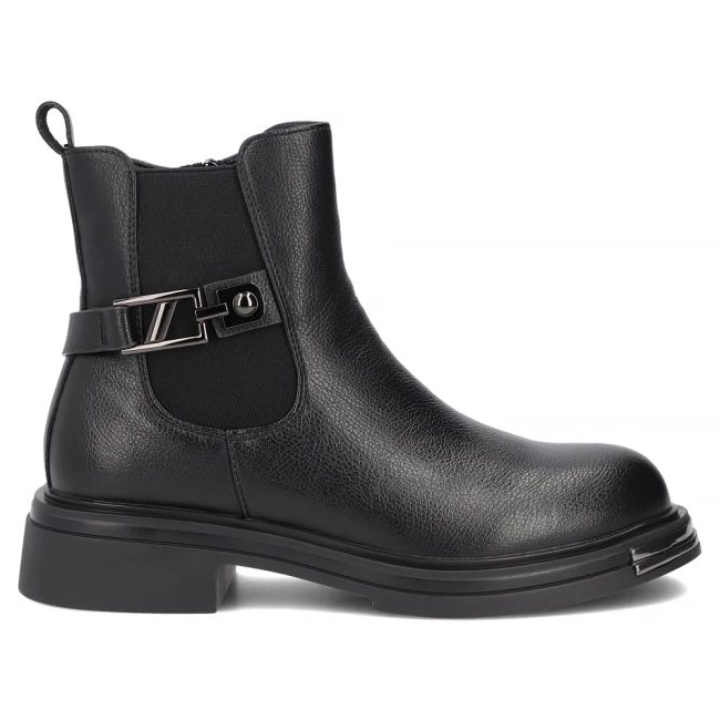 Leather ankle boots Filippo DBT8016/26 BK black