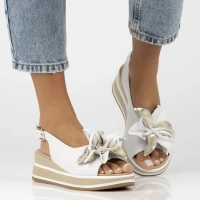 Leather sandals Filippo DS7045/25 WH white