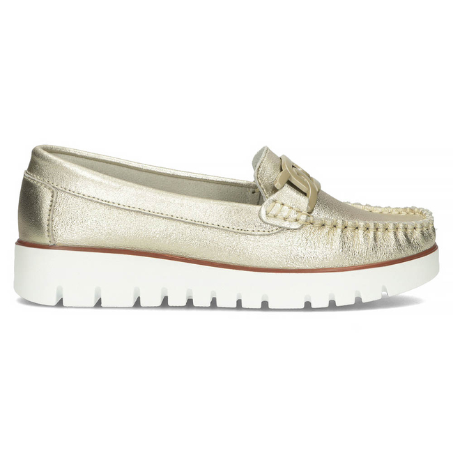 Leather loafers Filippo DP3334/23 GO gold