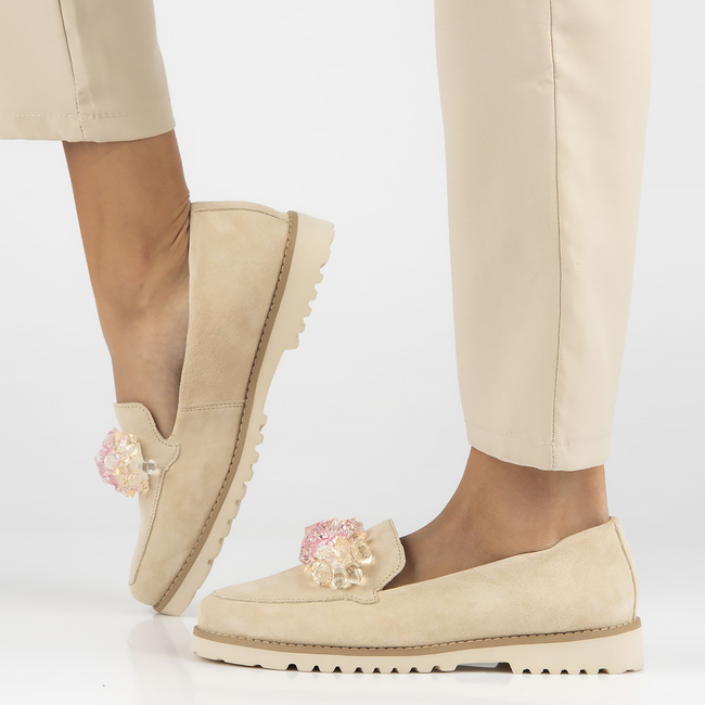 Leather shoes Filippo DP4562/23 BE beige