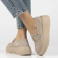 Leather shoes Filippo DP6844/25 BE beige