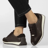 Skórzane sneakersy Filippo DP7979/26 D BR brązowe