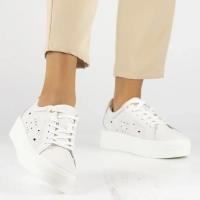 Leather shoes Filippo DP6015/24 WH white