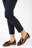 Skórzane mokasyny Filippo DP2161/21 BR brązowe