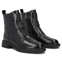 Skórzane botki Filippo DBT8177/26 BK czarne