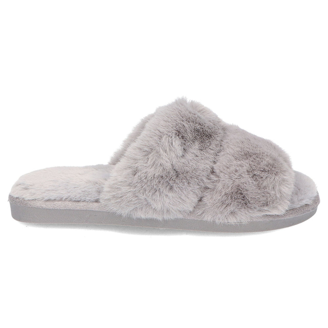 Fur slippers Grey YL-60
