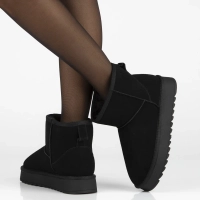 Skórzane śniegowce Filippo DBT7329/25 BK czarne