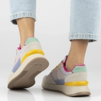 Skórzane sneakersy Filippo DP7775/26 PI YL wielokolorowe