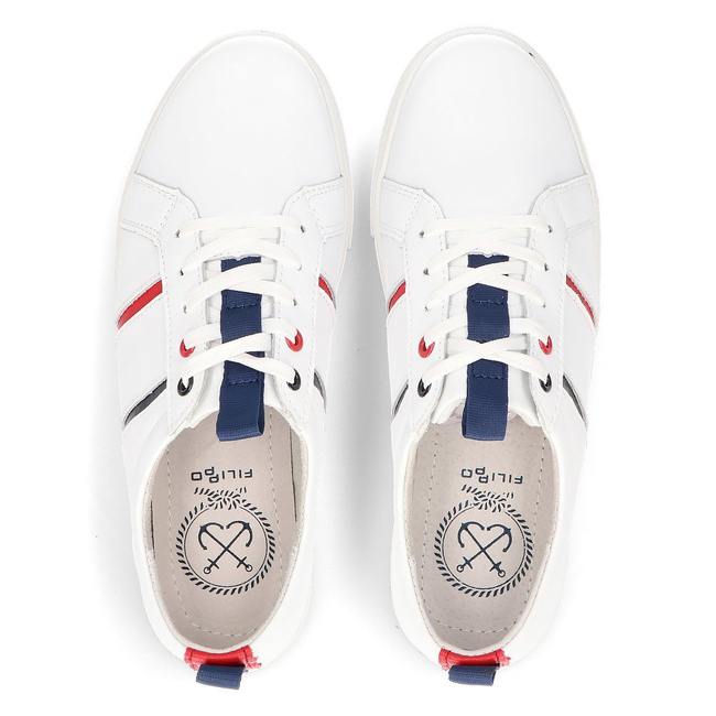 Leather shoes Filippo DP2045/21 WH white