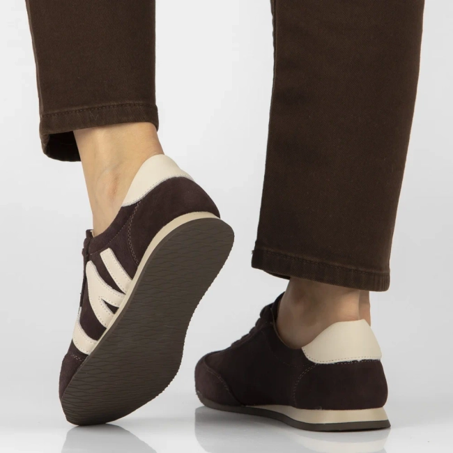 Leather sneakers Filippo DP7963/26 D BR brown