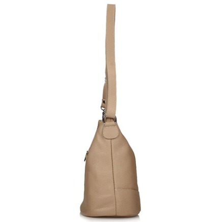 Handbag Toscanio Leather Messenger Bag 16176 beige