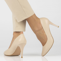 Leather pumps Filippo DP4428/23 BE beige