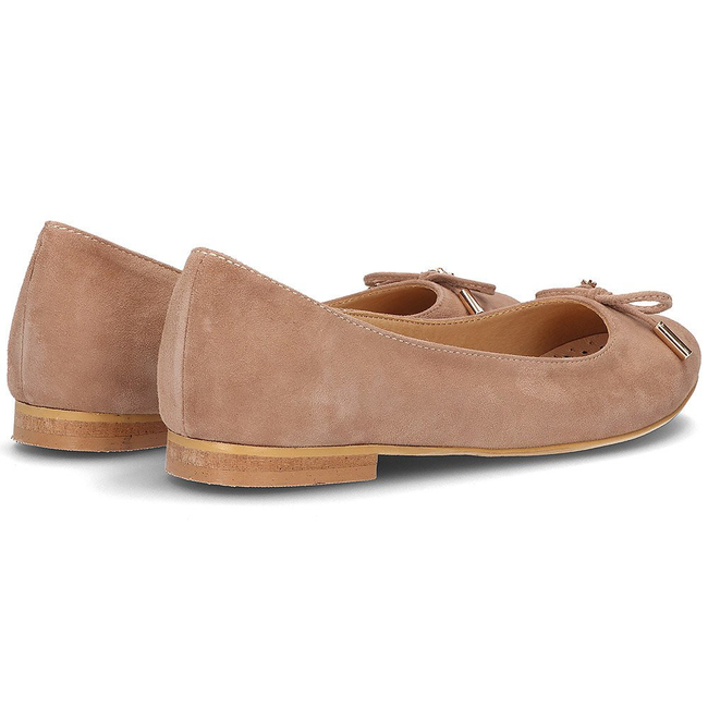 Leather ballerinas Alexio Giorgio 047 beige