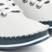 Półbuty Lanqier 40C128 White/Navy Blue