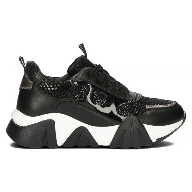 Leather sneakers Filippo DP4516/23 BK black