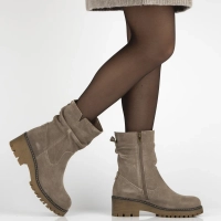 Leather ankle boots Filippo DBT6402/25 TP taupe